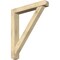 Ekena Millwork Traditional Craftsman Rough Sawn Bracket w/ Offset Brace, Douglas Fir, 6"W x 38"D x 44"H BKT0604X38X44TRA04RDF - alternate 1